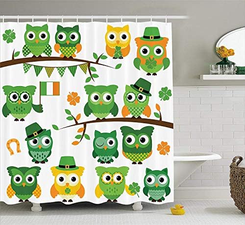 BABIQQ Decorations Hearts Flower & Balloon Heart Daisies Butterflies Sunflowers Ladybugs Colorful Grass Floral Bathroom Multicolor Print Polyester Fabric Shower Curtain, Green Pink Purple Blue White