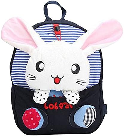 Your Gallery Baby's Cute 3D Rabbit Little Backpack Plush Bag for Toddlers Kids, navy