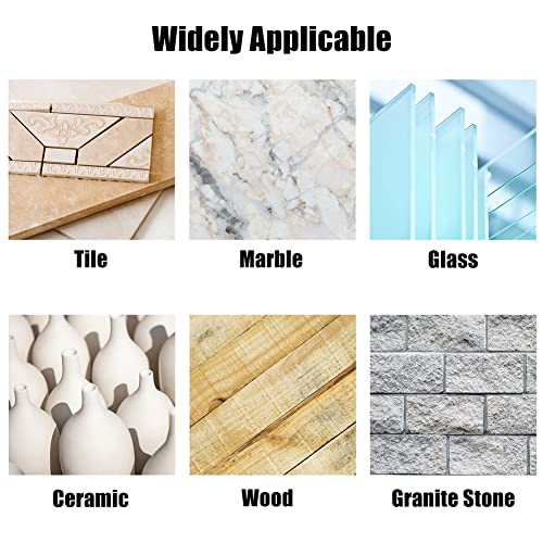 JOHOUSE Diamond Drill Bits, 6PCS Hole Saw Kit Hole Drill Bits for Granite Stone Glass Porcelain Marble