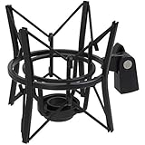 LyxPro MKS1-B Studio Condenser Spider Shockmount, Anti Vibration and Isolation, Black, Threaded