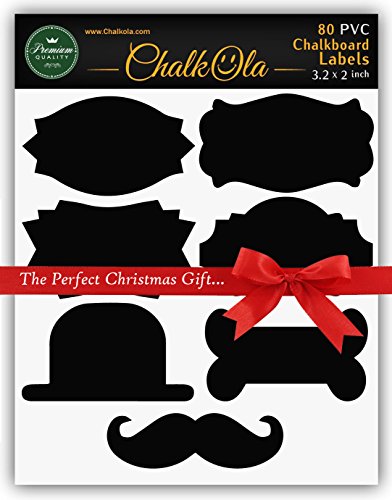 80 chalkboard labels for mason jars, organize kitchen &…