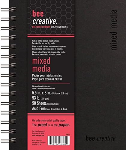 Bee Paper - 5.5" x 8" Creative Mixed Media Art Journal