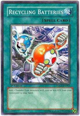 Yu-Gi-Oh! - Recycling Batteries (TDGS-EN061) - The Duelist Genesis - 1st Edition - Common