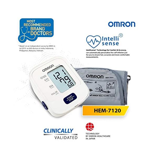 Omron HEM 7120 Fully Automatic Digital Blood Pressure Monitor (2232Cm