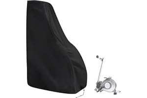 Andacar Rowing Machine Cover for Sunny Magnetic Rowing Machine, Foldable Rower Machine Cover Waterproof Water Rowing Machine Covers for Home - 44"L×19.6"W×52"H, Black
