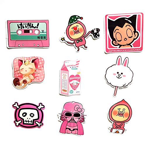 Mizzuco Vinyl Stickers Waterproof Cute Stickers 50 Pieces for Laptop Bumper Helmet Ipad Car Luggage Water Bottle (FS126)