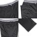 Mooncolour Men's Casual Jogging Harem Pants with Pockets, Medium, Black