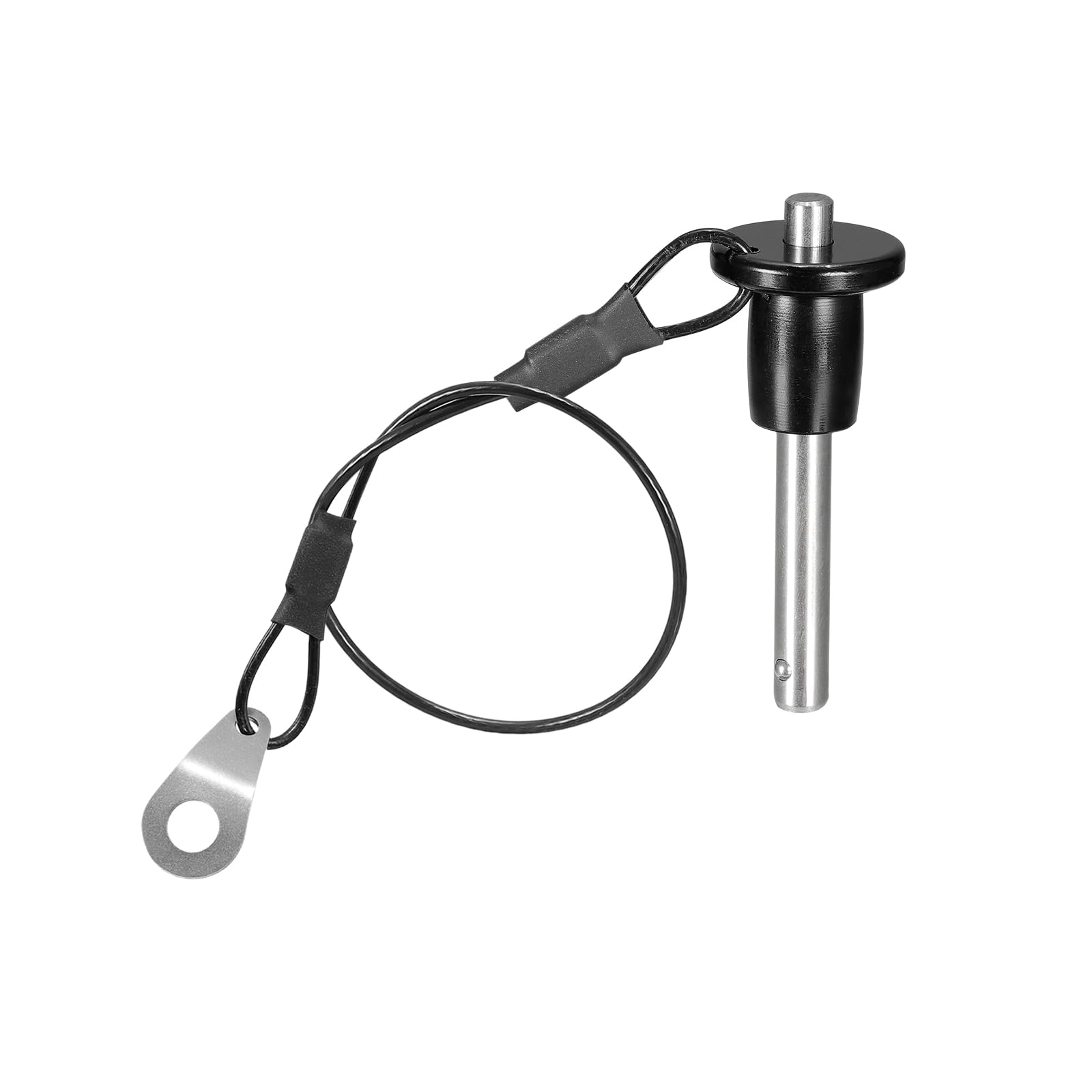 DTGN 6mmx25mm(DxL) Quick Release Pin - Good for Quickly Connecting Hooking Up Components - 304 Stainless Steel Grip Push-Button Ball Locking Pins with Wire - Silver