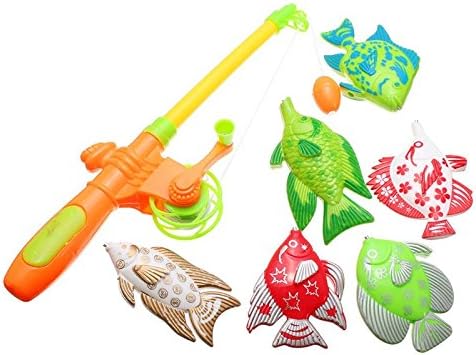 Magnetic Fishing Toy With 6 fish And a Fishing Rods Outdoor Fun & Sports Fish Toy Gift for Baby Kids