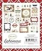 Carta Bella Paper Company Christmas ephemera, Red/Green/Black/Tan