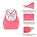 LYZ Women's Padded Sports Bra Criss Cross Back High Impact Strappy Yoga Bra