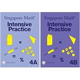 Singapore Math Intensive Practice 4A and 4B, Grade 4 Workbook Set, Primary Mathematics, Paperback (Primary Mathematics Us Edition)