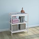 Infantastic - Cambiador para bebés con bordes elevador - color blanco - dos colores a elegir