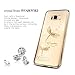 Galaxy S8 Case, Diamond Crystals from Swarovski, Hard PC Transparent Bling Sparkly Back Phone Case for Samsung Galaxy S8 5.8 Inch