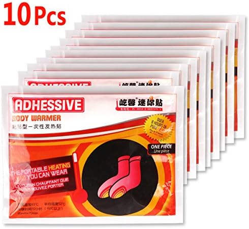 Foot Warmers Trofoty Disposable Grabber Warmers 8+ Hours Ultra Thin Foot Warmer Insoles Toe Warmers (10 Pairs)