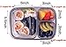 Youngever Meal Prep 3 Compartment Portion Bento Box, 7 Pack, Rainbow Color