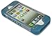 iPhone 5 Case, Bastex Heavy Duty Hybrid Protective Case - Soft Neon Blue Silicone Cover Hard Clear Sparkly Glitter Design Case for Apple iPhone 5, 5S, 5GINCLUDES STYLUS