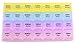 PuTwo Pill Organizer 7 Day, Weekly Pill Case with 28 Compartments,Portable Medication Organizer 4 Times a Day