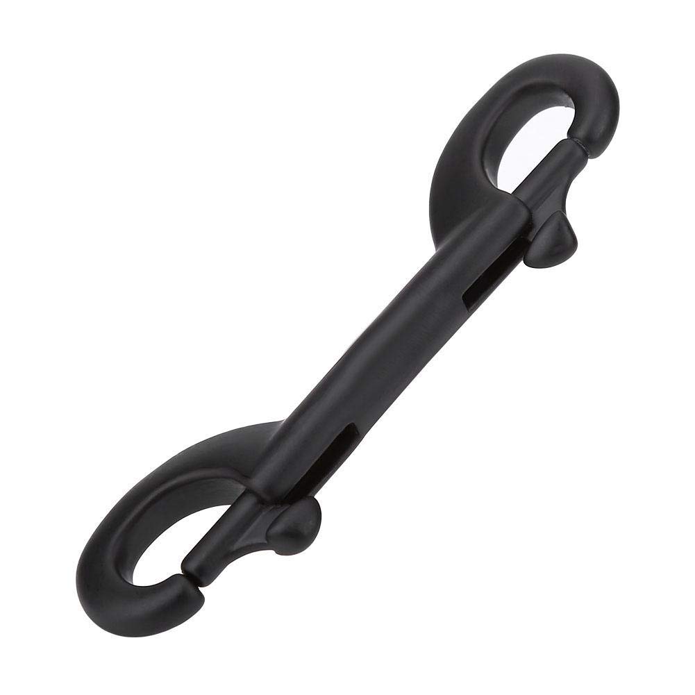 Keenso Double End Snap Hook, 3 Types Stainless Steel Double Clip Hook Double Ended Clip Snap Scuba Diving Buckle Clip Hook for BCD, Weight-Bearing Belt, Diving Equipment(115mm)