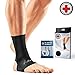 Doctor Developed Copper Ankle Compression Sleeve/Ankle Support, Ankle Brace, Foot Sleeve [Single] and Doctor Written Handbook —Guaranteed Arthritis Relief, Plantar Fasciitis & More (L)