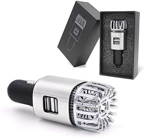 Eco Breeze New 9th Generation Car Air Purifier and Car Charger, Air cleaner, Ionic air purifier, Car Air Freshener and Order Eliminator | removers cigarettes Smoke, smell and bad odors [BY