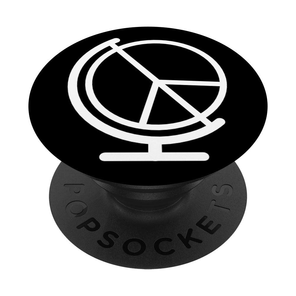 World Peace Sign On A Globe Happyness Freedom On Earth Gift PopSockets Grip and Stand for Phones and Tablets