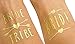 ANF BRANDS (12 Pack Bride and Bride Tribe Gold Temporary Tattoos for A Bachelorette Party