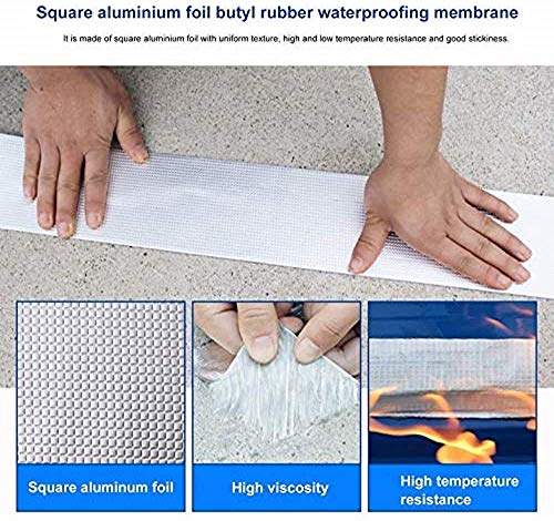 Starke Qualität wasserdichtes Klebeband Butylkautschuk Aluminiumfolie Tape, für Dachleckage, Oberflächenriss… – Bild 7
