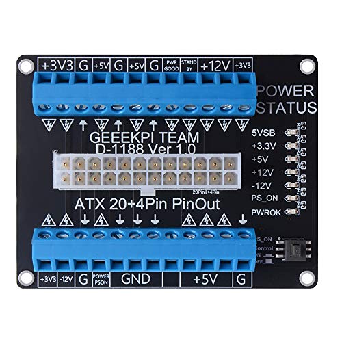 ATX Power Supply Breakout Board Terminal Block Adapter