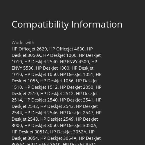HP 61XL Tri-color High-yield Ink Cartridge | Works with Printer Series: DeskJet 1000, 1510, 2050, 2510, 2540, 3000, 3050, 3510; ENVY 4500, 5530; OfficeJet 2620, 4630 | Instant Ink Eligible | CH564WN
