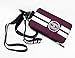 Victoria's Secret Lanyard ID Holder Zipped Wallet case Black orchid