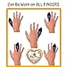 BodyMoves Finger and Toe Gel Pack -Reusable hot and Cold Therapy for Trigger Mallet Broken Finger Injuries Pain Knuckle Joint Fracture cryotherapy Strain Sprain Fasciitis (2 pcs, Finger Gel Pack)