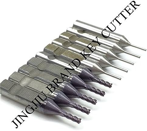 2.0mm Cutter with 4Flutes in carbide and 1mm Tracer Point in HSS for the Automatic V8/X6 key cutting machine(10pcs)