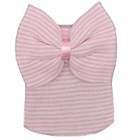 Abbyling68 Pink White Blue Newborn Girl Nursery Beanie Hospital Hat with Large Bow(1-5PCS)