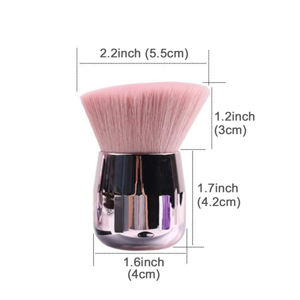 JOSALINAS Kabuki Foundation Makeup Brushes Round Top for Face Blusher Liquid Powder Blend and Contour Tool and Mineral BB Cream, Round: Beauty