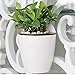 Sungmor Self Watering Wall Planter - Modern White & 3PC Pack & Large Size - Indoor Outdoor Vertical Flower Pot - Wall Mounted Window Hanging Pot - Water Storage Space Design Container