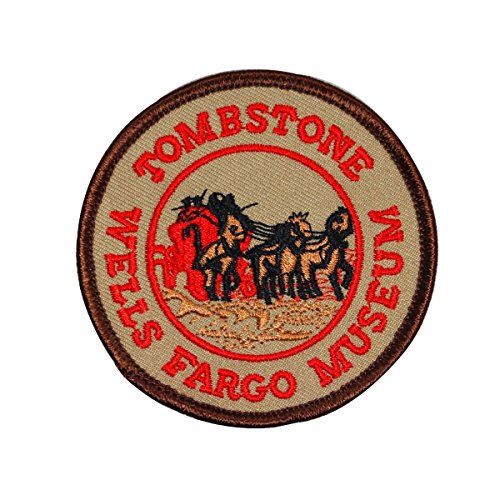 Tombstone Wells Fargo Museum Patch Travel Arizona Embroidered Iron On Applique