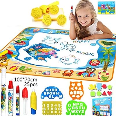 Doodle Mat Large Aqua Magic Water Drawing Mat Toy Kids Painting Writing Pad Educational Learning Toys Buy Online At Best Price In Uae Amazon Ae