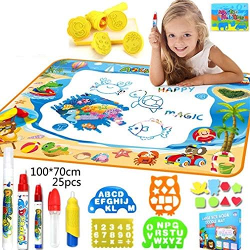 AM ANNA Water Doodle Mat, Kids Painting Writing Doodle Toy Mat