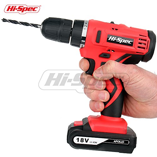 HiSpec 18V Pro Cordless Combo Drill Driver with 1500 mAh LithiumIon