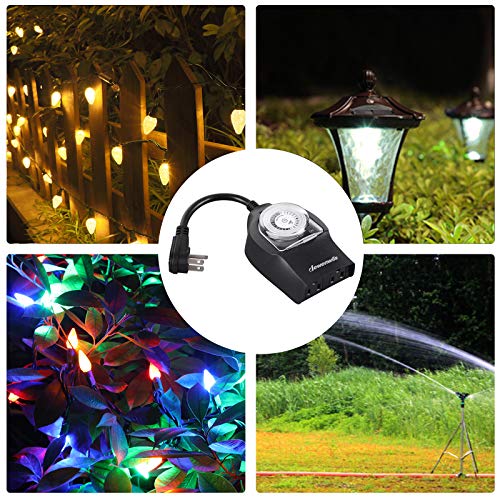 6 DEWENWILS+Waterproof+Mechanical+Electrical+Christmas