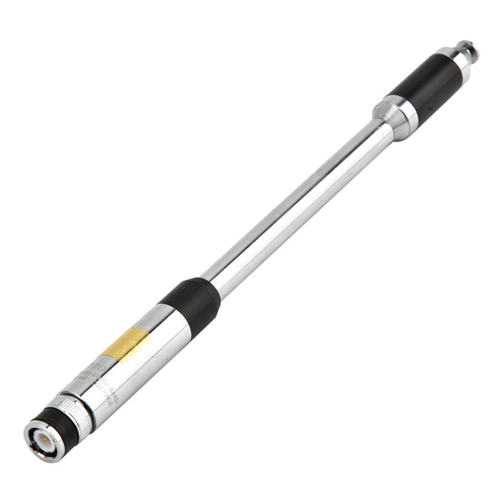 Walkie Talkies Antennas, RH770 10-band Dual Band BNC Antenna Extendable Stainless Steel Antenna for Walkie Talkies, Compatible with two-way Handheld Radio