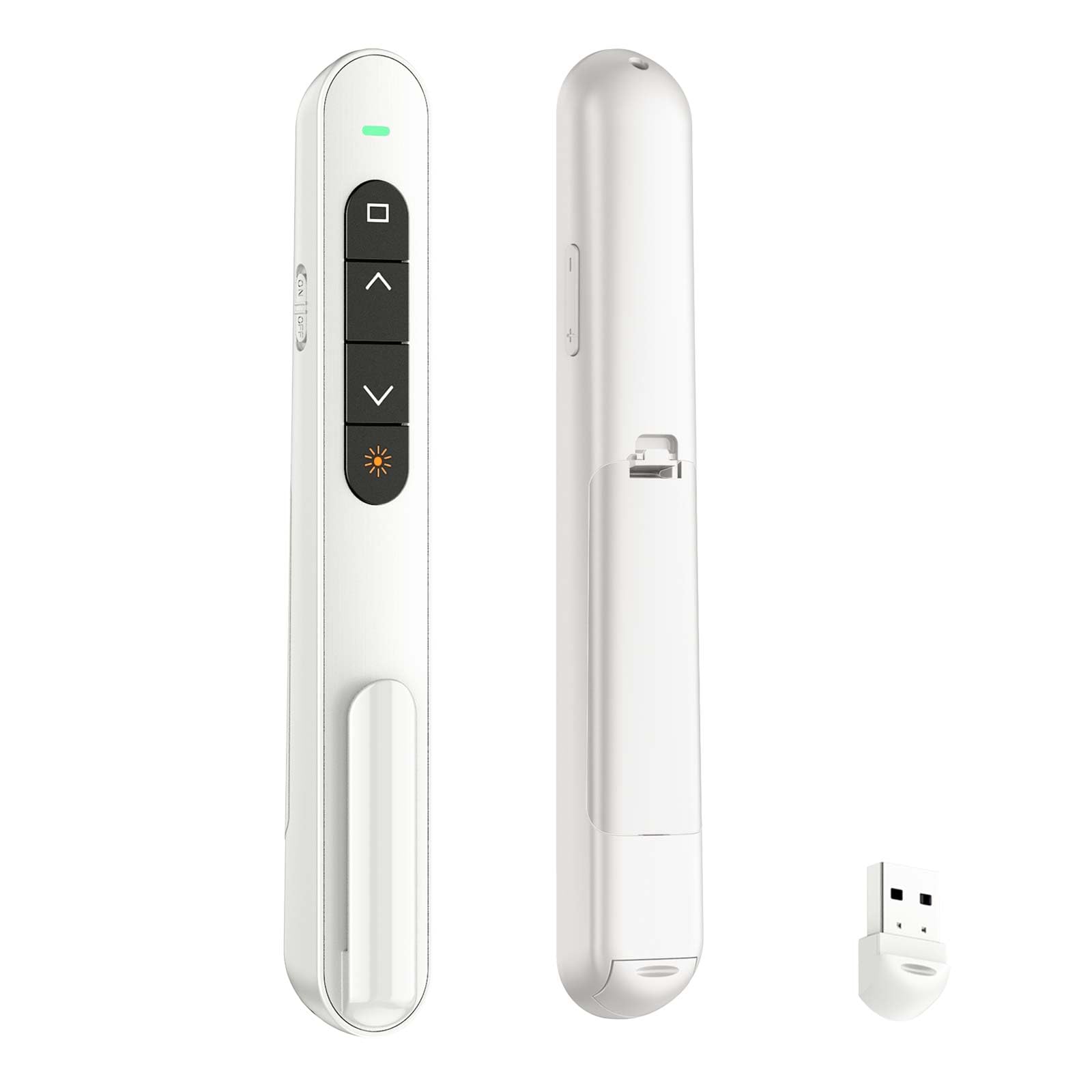 Photo 1 of QUI Presentation Clicker for PowerPoint, RF 2.4GHz USB Wireless Presenter Remote with Volume Control, PowerPoint Clicker Slide Advancer for Mac, Windows, Laptop, Keynote