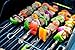 Bioexcel Kabob Skewers Extra Long Premium Quality Stainless Steel Set of 10 BBQ Skewers 17
