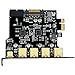 Mailiya PCI-E to Type-C + A 5-Port USB 3.0 PCI Express Card and 15-Pin Power Connector, Mini PCI-E USB 3.0 Hub Controller Adapter with Internal 20-Pin Connector - Expand Another Two USB 3.0 Ports