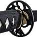 Deal of the Day - Fully Functional Samurai Katana Sword, 1045 Carbon Steel, Hand Forged Heat Tempered, Full Tang, Sharp, Black Scabbard