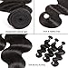 Brazilian Body Wave Bundles with Frontal(14 16 18+12)100% Virgin Human Hair Extensions Frontal with Bundles Ear to Ear Lace Frontal with Baby Hair Natural Color