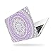 iCasso Macbook Air 13 inch Rubber Coated Soft Touch Hard Shell Protective Case Cover For Macbook Air 13 Inch Model A1369/A1466 With Keyboard Cover (Purple Medallion)