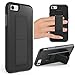 iPhone SE 2022 Case, iPhone 8 Case, iPhone 7 Case, ZVEdeng Vertical Horizontal Stand Hand Strap Kickstand Dual Layer Shockproof Phone Strap Loop Case for Apple iPhone SE 2022/2020/7/8 4.7'' Black/Grey
