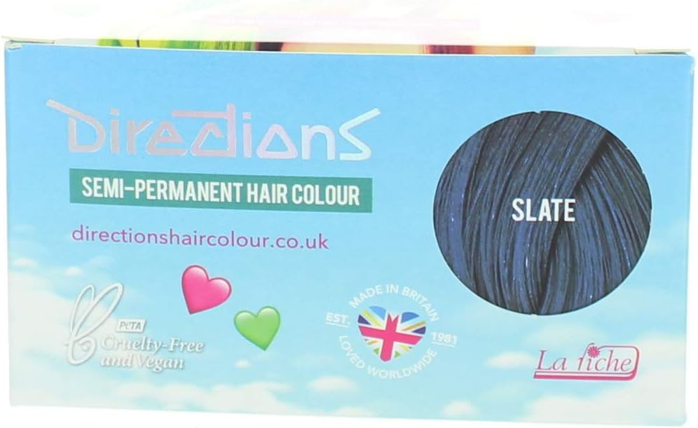 La Riche Directions Semi-Permanent Hair Colour Dye x2 Pack- Slate, 88 ml (Pack of 2) - Image 3